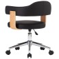 Drehbare Esszimmerstühle 4 Stk. Schwarz Kunstleder Drehbare Esszimmerstühle 4 Stk. Schwarz Kunstleder