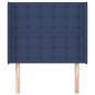 vidaXL Kopfteil mit Ohren Blau 83x16x118/128 cm Stoff vidaXL Kopfteil mit Ohren Blau 83x16x118/128 cm Stoff