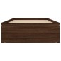 vidaXL Bettgestell Braun Eichen-Optik 90x190 cm vidaXL Bettgestell Braun Eichen-Optik 90x190 cm