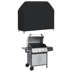 vidaXL Grillabdeckung 147x61x112 cm Schwarz 420D Oxford