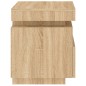 vidaXL Nachttisch mit LED-Leuchten Sonoma-Eiche 40x39x48,5 cm vidaXL Nachttisch mit LED-Leuchten Sonoma-Eiche 40x39x48,5 cm