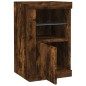 vidaXL Beistellschrank mit LED-Leuchten Räuchereiche Holzwerkstoff vidaXL Beistellschrank mit LED-Leuchten Räuchereiche Holzwerkstoff