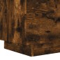 vidaXL Nachttisch mit LED-Leuchten Räuchereiche Holzwerkstoff vidaXL Nachttisch mit LED-Leuchten Räuchereiche Holzwerkstoff
