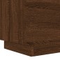 vidaXL Nachttische mit LED-Leuchten 2 Stk. Braun Eiche Holzwerkstoff vidaXL Nachttische mit LED-Leuchten 2 Stk. Braun Eiche Holzwerkstoff