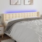 vidaXL LED Kopfteil Creme 163x16x78/88 cm Stoff vidaXL LED Kopfteil Creme 163x16x78/88 cm Stoff