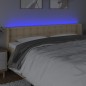 vidaXL LED Kopfteil Creme 163x16x78/88 cm Stoff vidaXL LED Kopfteil Creme 163x16x78/88 cm Stoff