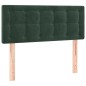 vidaXL Boxspringbett mit Matratze & LED Dunkelgrün 90x200 cm Samt vidaXL Boxspringbett mit Matratze & LED Dunkelgrün 90x200 cm Samt