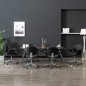 Drehbare Esszimmerstühle 6 Stk. Kunstleder Schwarz Drehbare Esszimmerstühle 6 Stk. Kunstleder Schwarz