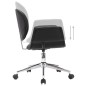 Drehbare Esszimmerstühle 6 Stk. Kunstleder Schwarz Drehbare Esszimmerstühle 6 Stk. Kunstleder Schwarz