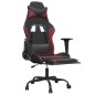 vidaXL Gaming-Stuhl mit Fußstütze Schwarz und Weinrot Kunstleder vidaXL Gaming-Stuhl mit Fußstütze Schwarz und Weinrot Kunstleder