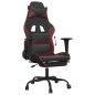 vidaXL Gaming-Stuhl mit Fußstütze Schwarz und Weinrot Kunstleder vidaXL Gaming-Stuhl mit Fußstütze Schwarz und Weinrot Kunstleder