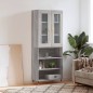 vidaXL Highboard Grau Sonoma 69,5x34x180 cm Holzwerkstoff vidaXL Highboard Grau Sonoma 69,5x34x180 cm Holzwerkstoff