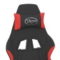 vidaXL Gaming-Stuhl mit Fußstütze Schwarz und Rot Stoff vidaXL Gaming-Stuhl mit Fußstütze Schwarz und Rot Stoff