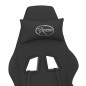 vidaXL Gaming-Stuhl mit Fußstütze Schwarz Stoff vidaXL Gaming-Stuhl mit Fußstütze Schwarz Stoff
