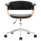 Drehbare Esszimmerstühle 2 Stk. Schwarz Kunstleder Drehbare Esszimmerstühle 2 Stk. Schwarz Kunstleder