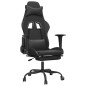 vidaXL Gaming-Stuhl mit Massage & Fußstütze Schwarz Kunstleder vidaXL Gaming-Stuhl mit Massage & Fußstütze Schwarz Kunstleder