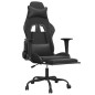 vidaXL Gaming-Stuhl mit Massage & Fußstütze Schwarz Kunstleder vidaXL Gaming-Stuhl mit Massage & Fußstütze Schwarz Kunstleder