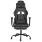 vidaXL Gaming-Stuhl mit Massage & Fußstütze Schwarz Kunstleder vidaXL Gaming-Stuhl mit Massage & Fußstütze Schwarz Kunstleder