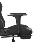 vidaXL Gaming-Stuhl mit Massage & Fußstütze Schwarz Kunstleder vidaXL Gaming-Stuhl mit Massage & Fußstütze Schwarz Kunstleder