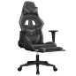 vidaXL Gaming-Stuhl mit Massage & Fußstütze Schwarz & Grau Kunstleder vidaXL Gaming-Stuhl mit Massage & Fußstütze Schwarz & Grau Kunstleder