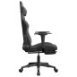 vidaXL Gaming-Stuhl mit Massage & Fußstütze Schwarz & Grau Kunstleder vidaXL Gaming-Stuhl mit Massage & Fußstütze Schwarz & Grau Kunstleder