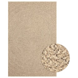 vidaXL Teppich 200x290 cm Jute-Optik Innen und Außen