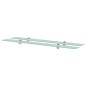 vidaXL Schwebende Regale 2 Stk. Glas 100x20 cm 8 mm vidaXL Schwebende Regale 2 Stk. Glas 100x20 cm 8 mm