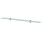 vidaXL Schwebende Regale 2 Stk. Glas 100x20 cm 8 mm vidaXL Schwebende Regale 2 Stk. Glas 100x20 cm 8 mm
