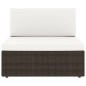 5-tlg. Garten-Lounge-Set Poly Rattan Braun 5-tlg. Garten-Lounge-Set Poly Rattan Braun