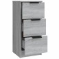 vidaXL Sideboards 3 Stk. Grau Sonoma Holzwerkstoff vidaXL Sideboards 3 Stk. Grau Sonoma Holzwerkstoff