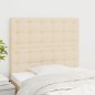 vidaXL Kopfteile 2 Stk. Creme 80x5x78/88 cm Stoff vidaXL Kopfteile 2 Stk. Creme 80x5x78/88 cm Stoff