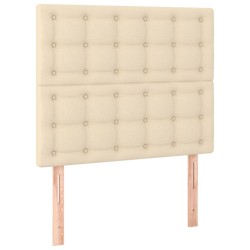 vidaXL Kopfteile 2 Stk. Creme 80x5x78/88 cm Stoff