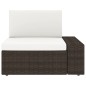 5-tlg. Garten-Lounge-Set Poly Rattan Braun 5-tlg. Garten-Lounge-Set Poly Rattan Braun