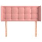 vidaXL Kopfteil mit Ohren Rosa 93x16x78/88 cm Samt vidaXL Kopfteil mit Ohren Rosa 93x16x78/88 cm Samt