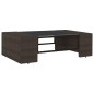 5-tlg. Garten-Lounge-Set Poly Rattan Braun 5-tlg. Garten-Lounge-Set Poly Rattan Braun