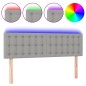 vidaXL LED Kopfteil Hellgrau 144x5x78/88 cm Stoff vidaXL LED Kopfteil Hellgrau 144x5x78/88 cm Stoff