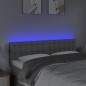 vidaXL LED Kopfteil Hellgrau 144x5x78/88 cm Stoff vidaXL LED Kopfteil Hellgrau 144x5x78/88 cm Stoff
