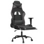 vidaXL Gaming-Stuhl mit Massage & Fußstütze Schwarz & Grau Kunstleder vidaXL Gaming-Stuhl mit Massage & Fußstütze Schwarz & Grau Kunstleder