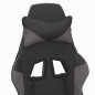 vidaXL Gaming-Stuhl mit Massage & Fußstütze Schwarz & Grau Kunstleder vidaXL Gaming-Stuhl mit Massage & Fußstütze Schwarz & Grau Kunstleder
