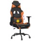 vidaXL Gaming-Stuhl mit Massage & Fußstütze Schwarz Orange Kunstleder vidaXL Gaming-Stuhl mit Massage & Fußstütze Schwarz Orange Kunstleder