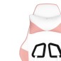vidaXL Gaming-Stuhl mit Massage & Fußstütze Weiß und Rosa Kunstleder vidaXL Gaming-Stuhl mit Massage & Fußstütze Weiß und Rosa Kunstleder