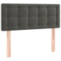 vidaXL Boxspringbett mit Matratze Dunkelgrau 90x190 cm Samt vidaXL Boxspringbett mit Matratze Dunkelgrau 90x190 cm Samt