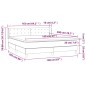 vidaXL Boxspringbett mit Matratze Taupe 160x200 cm Stoff vidaXL Boxspringbett mit Matratze Taupe 160x200 cm Stoff
