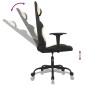 vidaXL Gaming-Stuhl mit Fußstütze Schwarz und Creme Stoff vidaXL Gaming-Stuhl mit Fußstütze Schwarz und Creme Stoff