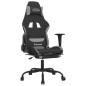 vidaXL Gaming-Stuhl mit Massage & Fußstütze Schwarz und Hellgrau Stoff vidaXL Gaming-Stuhl mit Massage & Fußstütze Schwarz und Hellgrau Stoff