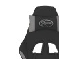 vidaXL Gaming-Stuhl mit Massage & Fußstütze Schwarz und Hellgrau Stoff vidaXL Gaming-Stuhl mit Massage & Fußstütze Schwarz und Hellgrau Stoff