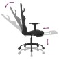 vidaXL Gaming-Stuhl mit Massage & Fußstütze Schwarz und Weiß Stoff vidaXL Gaming-Stuhl mit Massage & Fußstütze Schwarz und Weiß Stoff