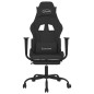 vidaXL Gaming-Stuhl mit Massage & Fußstütze Schwarz Stoff vidaXL Gaming-Stuhl mit Massage & Fußstütze Schwarz Stoff