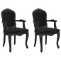 vidaXL Esszimmerstühle 2 Stk. Schwarz 62x59,5x100,5 cm Samt vidaXL Esszimmerstühle 2 Stk. Schwarz 62x59,5x100,5 cm Samt