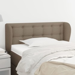 vidaXL Kopfteil mit Ohren Taupe 93x23x78/88 cm Stoff